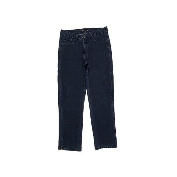 Lee Classic Fit Straight Leg Women's size 10P Dark Wash Blue Denim jeans - Picture 1 of 4